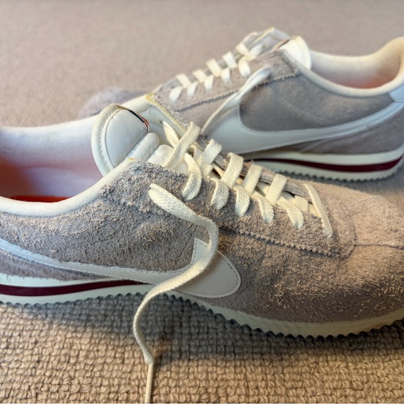 Nike Suede Gray and White Cortez Sneakers (Size 10) - Picture 5 of 10